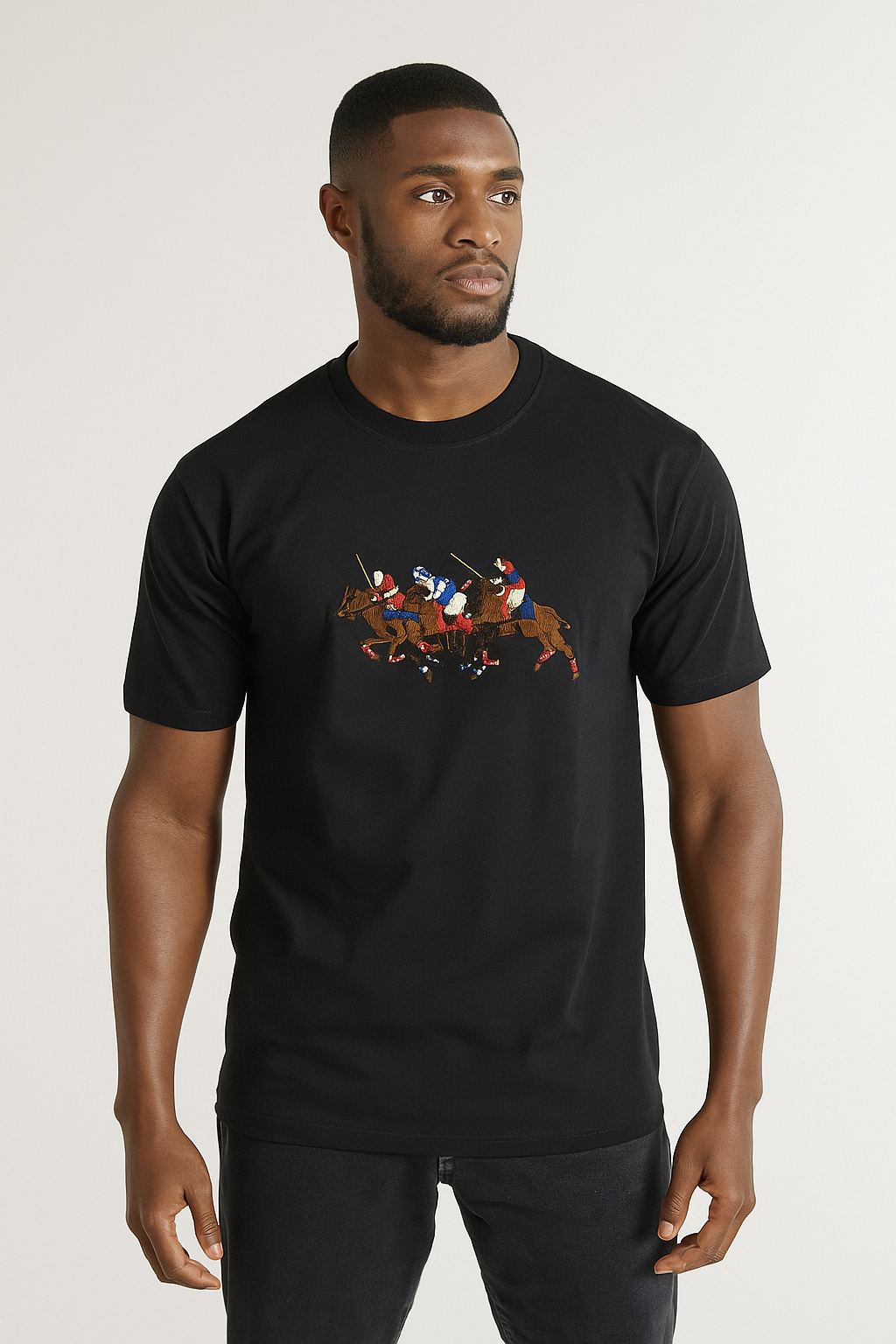 Men’s Polo Player Graphic T-Shirt – Premium Casual Sports-Inspired Tee